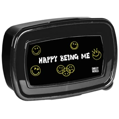 Smiley műanyag uzsonnás doboz - Feel Happy Today (SM25UN-3022)