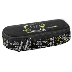 Smiley ovális tolltartó - Black (SM25LT-013)