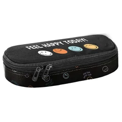 Smiley ovális tolltartó - Feel Happy Today (SM25LR-013)