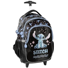 Stitch gurulós iskolatáska, hátizsák - Black (DS25GG-997)