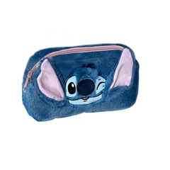 Stitch szőrmés egyterű tolltartó (DS24GW-045)