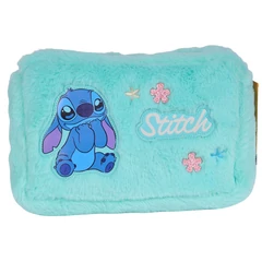 Stitch szőrmés szögletes tolltartó - Mint, Pink (DS25FF-045)