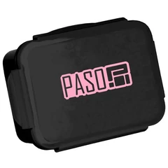 Paso - BeUniq műanyag uzsonnás doboz - Black-Pink(PP22BRO-3036)
