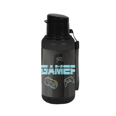 Videójátékos műanyag kulacs - Gamer (PP26GM-3030)