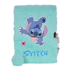 Stitch szőrmés kulcsos napló A5/96 lap - Mint hawaii (DS25DD-3676)