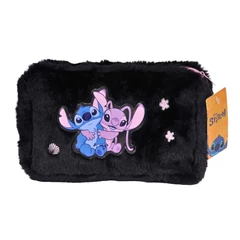 Stitch szőrmés szögletes tolltartó - Enjoy Time (DS25AA-045)