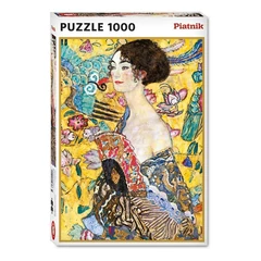 Piatnik 1000 db-os puzzle - Klimt - Hölgy legyezővel (552748)