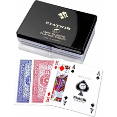 Piatnik - 100% Plasztik Francia kártya 2x55 lapos (236426)