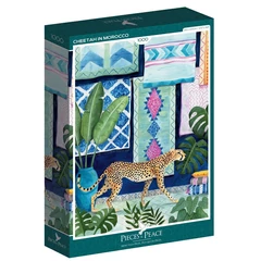 Pieces &amp; Peace 1000 db-os puzzle - Cheetah in Morocco (0034)