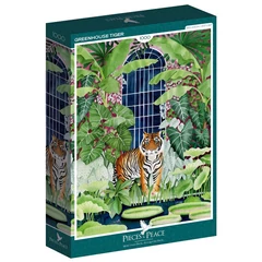 Pieces &amp; Peace 1000 db-os puzzle - Greenhouse Tiger (0033)