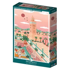 Pieces &amp; Peace 1000 db-os puzzle - Koutoubia mosque, Morocco (0110)