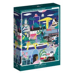 Pieces &amp; Peace 1000 db-os puzzle - Nantes extraordinaire by night (0055)