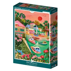 Pieces &amp; Peace 1000 db-os puzzle - Polperro (0104)