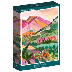 Pieces &amp; Peace 1000 db-os puzzle - Rainbow Mountain (0041)