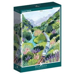 Pieces &amp; Peace 1000 db-os puzzle - Train Travel (0027)