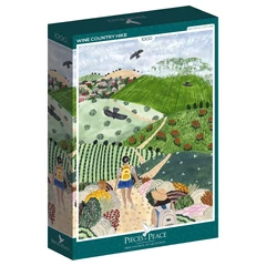 Pieces &amp; Peace 1000 db-os puzzle - Wine Country Hike (0023)