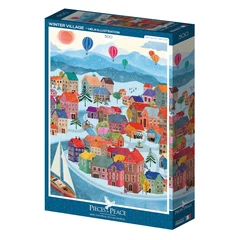 Pieces &amp; Peace 500 db-os puzzle - Winter Village (0126)