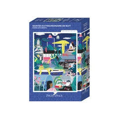 Pieces &amp; Peace 96 db-os Mini puzzle - Nantes Extraordinaire de Nuit (0306)