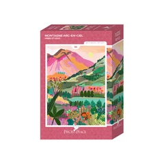 Pieces &amp; Peace 96 db-os Mini puzzle - Rainbow Mountain (0305)