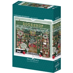Pieces &amp; Peace 1000 db-os puzzle - Christmas Bookshop (0268)