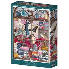 Pieces &amp; Peace 1000 db-os puzzle - Christmas Bookshop (0259)