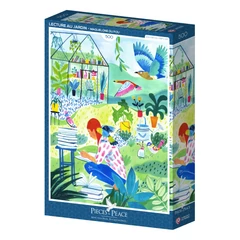 Pieces and Peace 500 db-os puzzle - Reading in the Garden (0294)