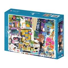Pieces &amp; Peace 1500 db-os puzzle - My Happy Place is in the Art Studio (0170)