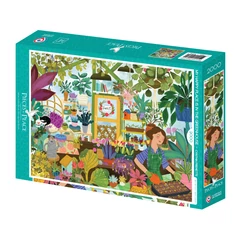 Pieces &amp; Peace 2000 db-os puzzle - My Happy Place is in the Greenhouse (0169)