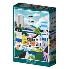 Pieces &amp; Peace 1000 db-os puzzle - Rennes City (0098)