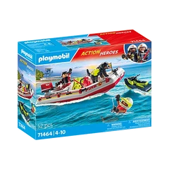 Playmobil City Action - Tűzoltóhajó, jet-sky-vel játékszett (71464)