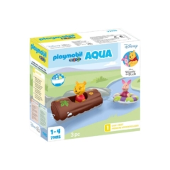 Playmobil 1.2.3 - Aqua - Disney - Micimackó és Malacka vadvízi kalandja játékszett