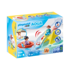 Playmobil 1.2.3 - Aqua - Fürdősziget vízicsúszdával játékszett