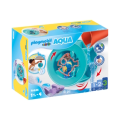 Playmobil 1.2.3 - Aqua - Vízimalom kerék bébicápával játékszett