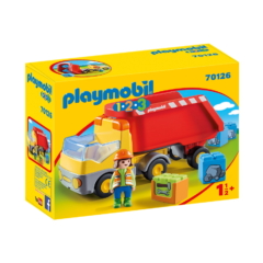 Playmobil 1.2.3 - Billenős teherkocsi játékszett