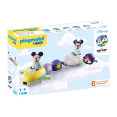 Playmobil 1.2.3 - Disney - Mickey és Minnie felhőrepülővel játékszett