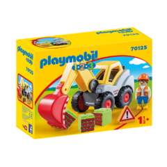 Playmobil 1.2.3 - Lapátos kotrógép játékszett