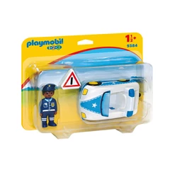Playmobil 1.2.3 - Rendőrségi kisautó játékszett