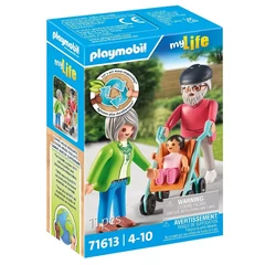 Playmobil 71613 My Life Nagyszülők kisbabával játékszett