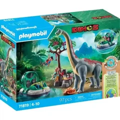 Playmobil 71819 Dinos Brachioszaurusz légpárnás járművel játékszett