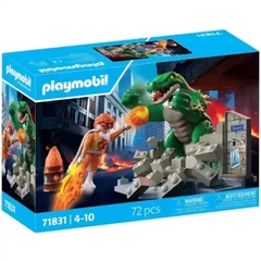 Playmobil 71831 Action Heroes Hős csatája az óriásgyíkkal játékszett