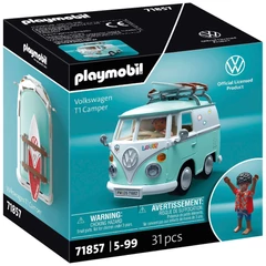 Playmobil 71857 X Volkswagen T1 Camper játékautó, figurával