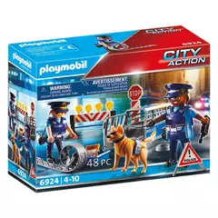 Playmobil City Action - Rendőrségi útlezárás játékszett