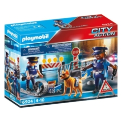 Playmobil City Action - Rendőrségi útlezárás játékszett