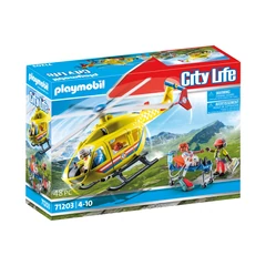 Playmobil - City Life - Mentőhelikopter játékszett