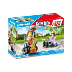 Playmobil - City Life - Starter Pack - Segway mentőakció kezdő játékszett