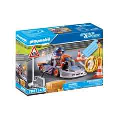 Playmobil - Sports and Action - Gokart versenyző Ajándékszett játékszett