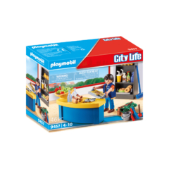 Playmobil - City Life - Gondnok és sulibüfé játékszett