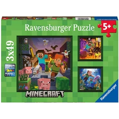 Ravensburger 3 x 49 db-os puzzle - Minecraft (05621)