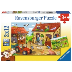 Ravensburger 2 x 12 db-os puzzle - A farmon (07560)