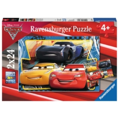 Ravensburger 2 x 24 db-os puzzle - Verdák 3 - McQueen, Ramirez, Storm (07810)